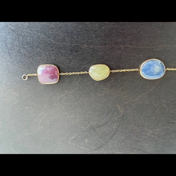 NWOT Semi Precious Stone Scarab Bracelet/ Earrings - Picture 11 of 13